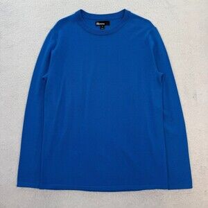 The Commons Mens Blue Merino Wool Capsule Long Sleeve Knit Crewneck Sweater Sz S